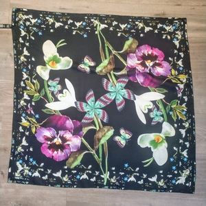 New Ted Baker square silk scarf